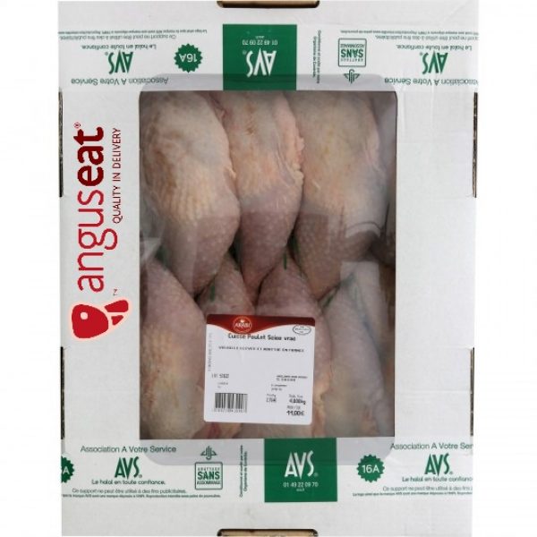 Barquette de Cuisse de Poulet Halal 5kg 💪